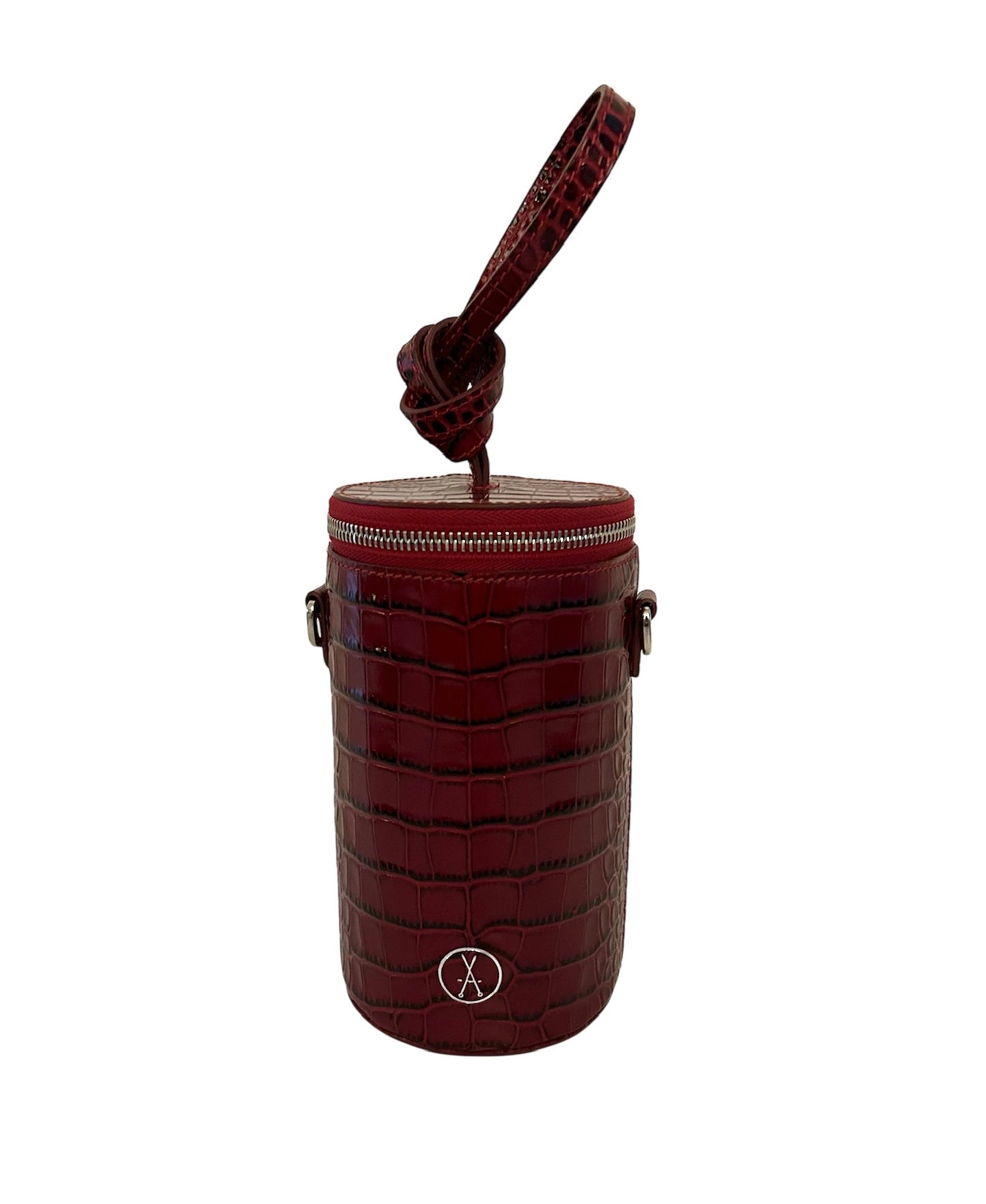 Fex bag
— embossed leather —
— red —