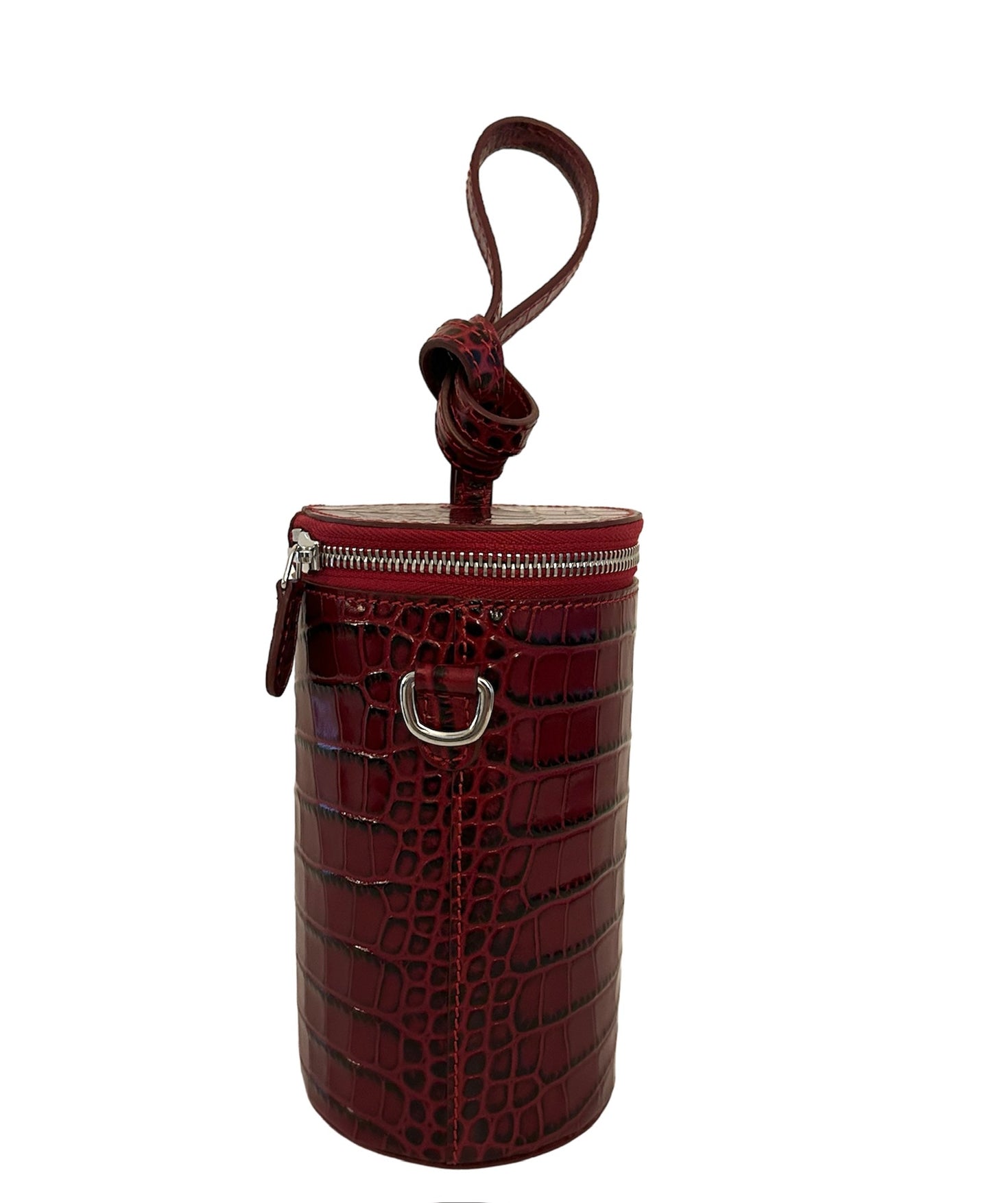 Fex bag
— embossed leather —
— red —